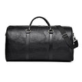 Croc-Embossed Leather Weekend Duffle